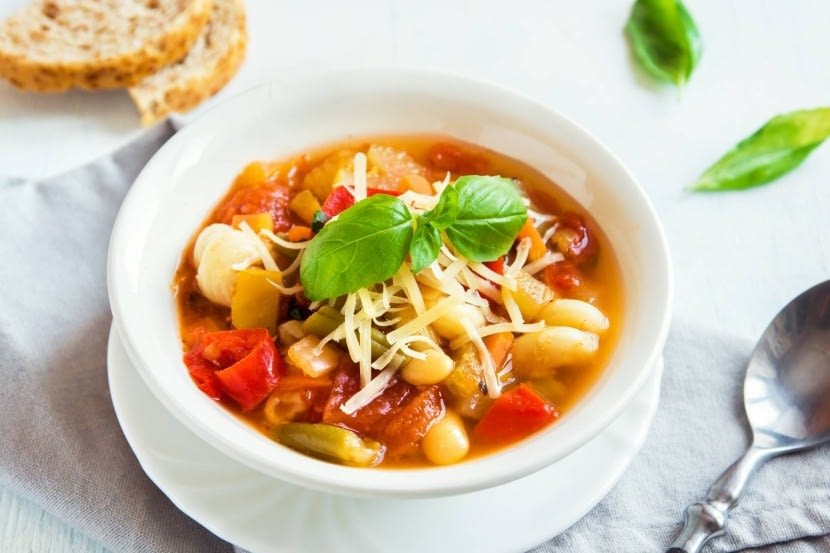Az olasz minestrone leves