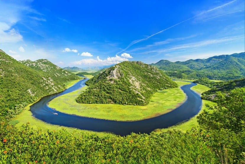 Crnojevica folyó Montenegró látványosság